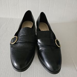 Nine West Huff black leather loafers